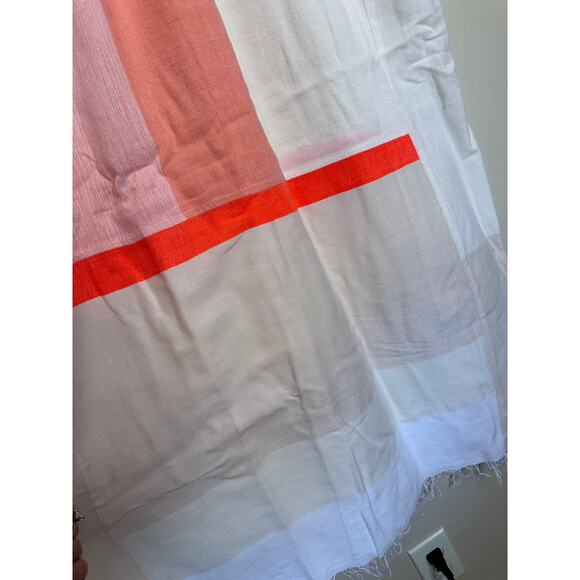 LEMLEM Nia pleated color-block cotton-blend midi dress Blush XS - Picture 5 of 7